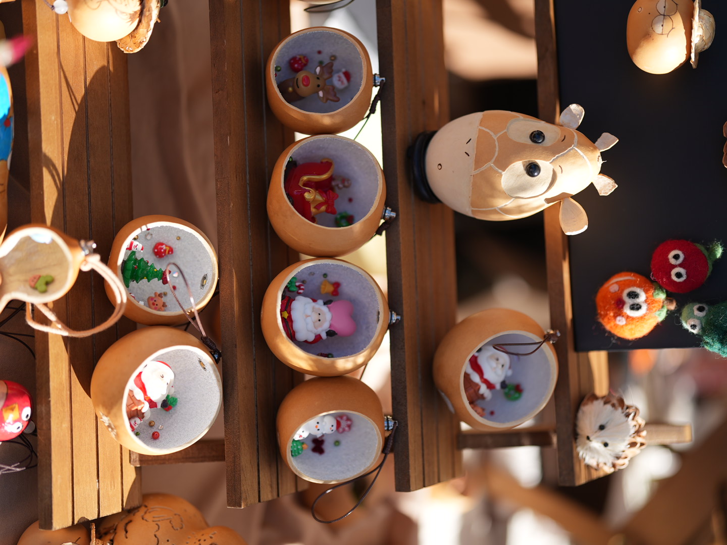 All kinds of handcrafted gourds in one place